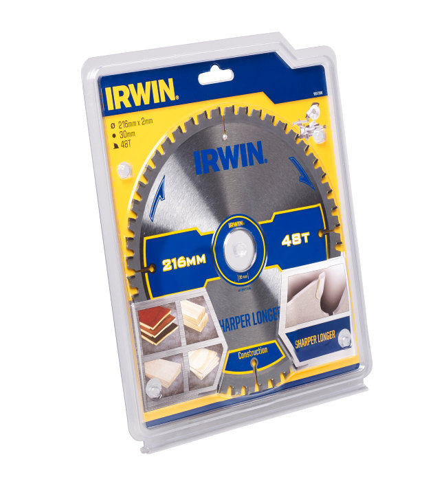 Irwin sirkelsagblad Ø216 x 30 mm - 48T